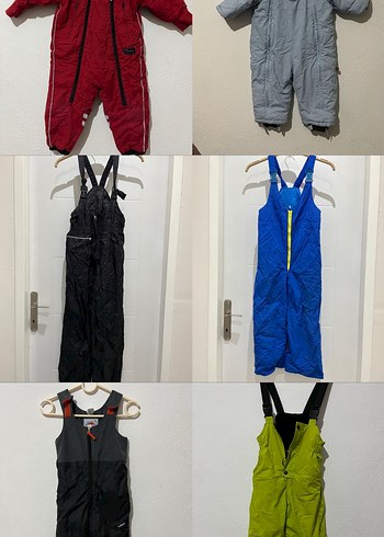 Çocuk yetişkin kar pantolonu kayak tulumu