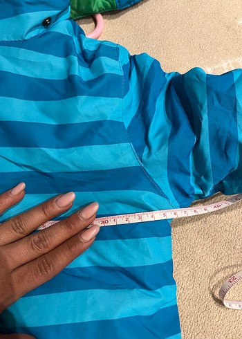 Mavi Erkek Bebek Fermuarlı Kayak Tulumu - Görsel 4