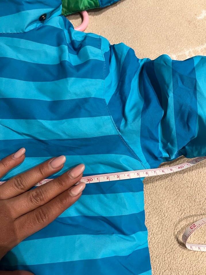 Mavi Erkek Bebek Fermuarlı Kayak Tulumu - Görsel 4