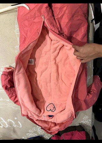 Kız Bebek Pembe Fermuarlı Tulumu - Görsel 6