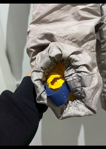 Gri Bebek Erkek Kayak Tulumu Fermuarlı - Görsel 2