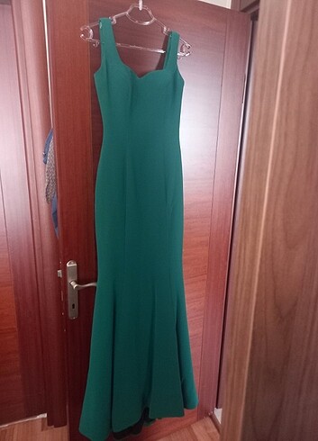 Yesil Abiye Balik Elbise 36 beden