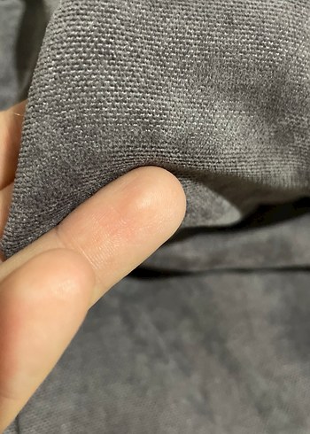 Gri kadife fon perde - Görsel 3