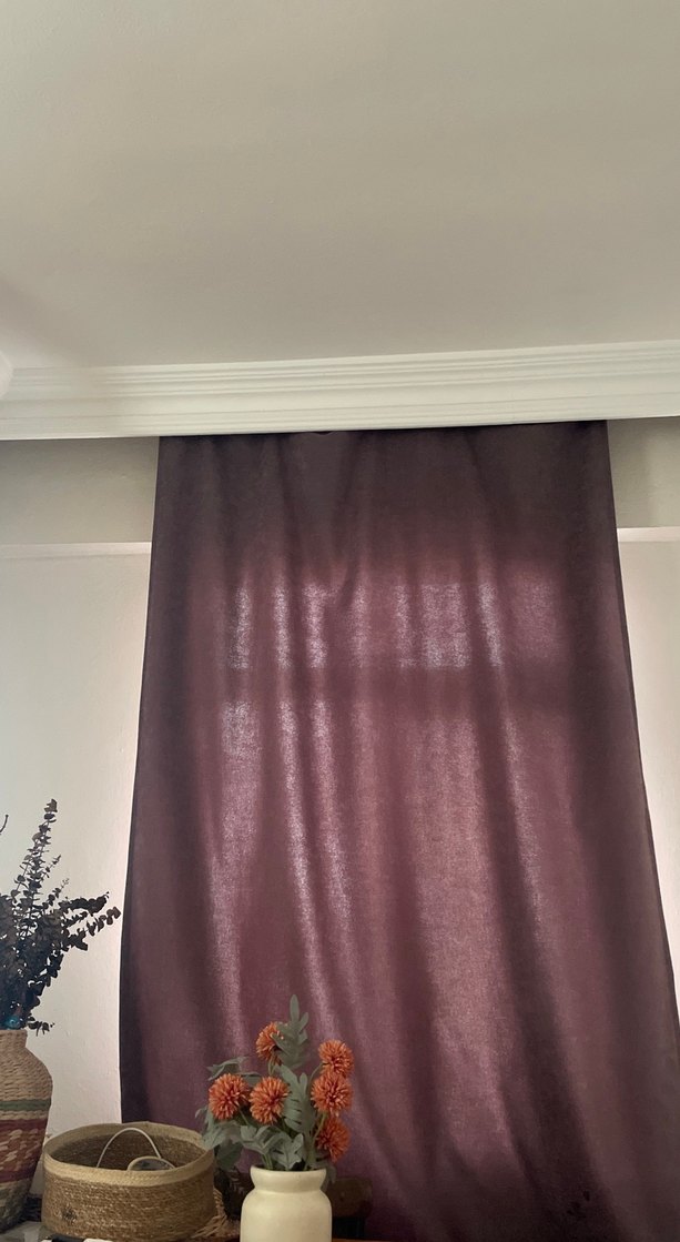 Gri kadife fon perde - Görsel 4