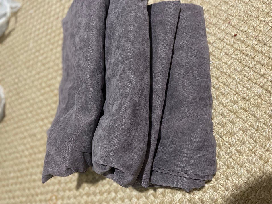 Gri kadife fon perde - Görsel 2