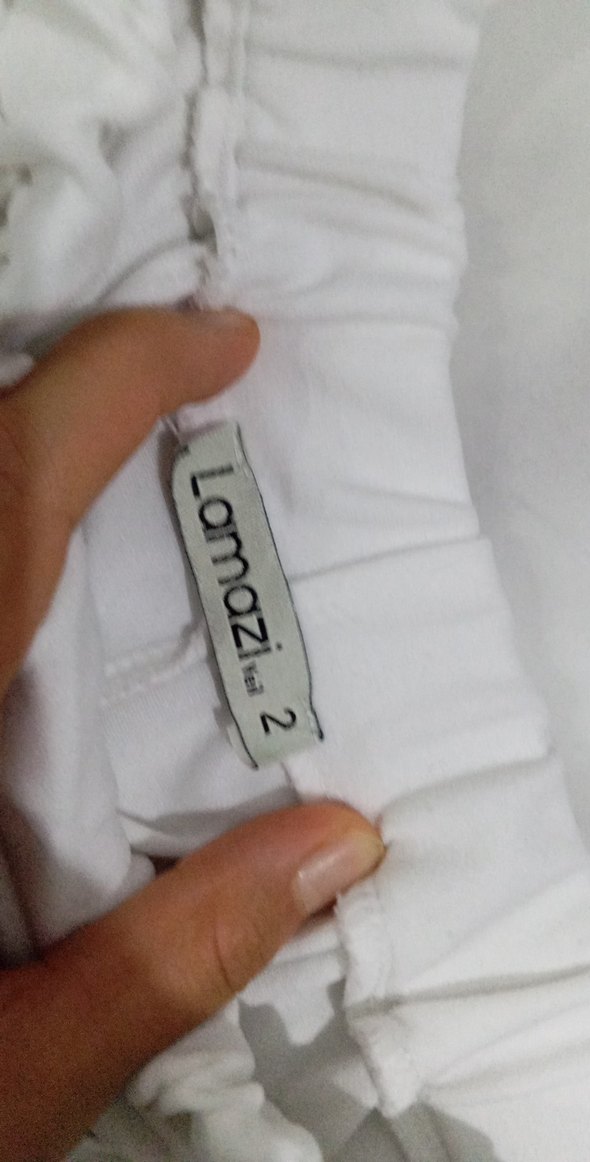 Beyaz Midi Kadın Kumaş Pantolon - Görsel 3