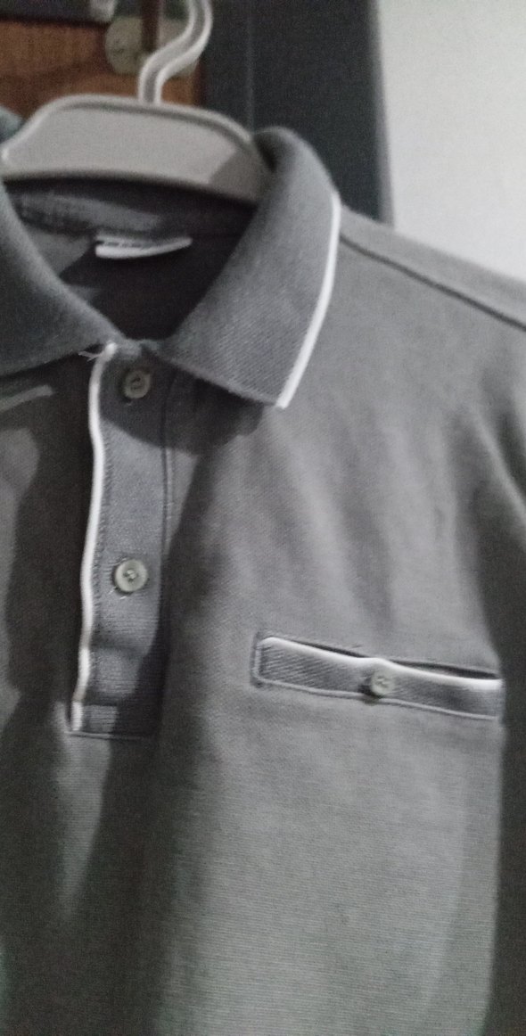 Gri Erkek Düğmeli Sweatshirt - Görsel 2