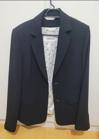 Düğmeli Siyah Kadın Blazer Ceket