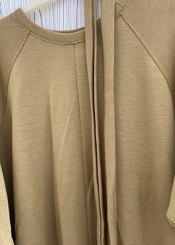 Camel Renk Uzun Salaş Kadın Elbise - Görsel 6