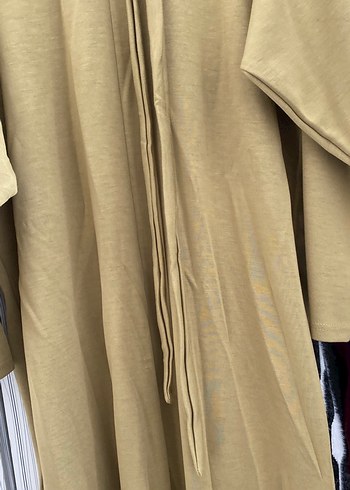 Camel Renk Uzun Salaş Kadın Elbise - Görsel 9