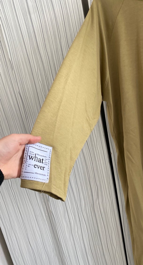 Camel Renk Uzun Salaş Kadın Elbise - Görsel 4