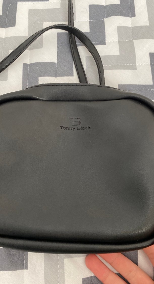 Siyah Deri Kadın Çapraz Askılı Çanta - Görsel 2