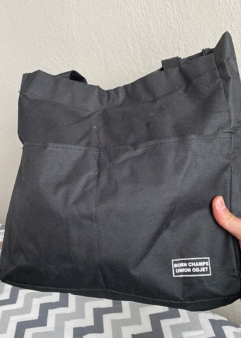 Fermuarlı Siyah Kadın El Çantası - Görsel 3