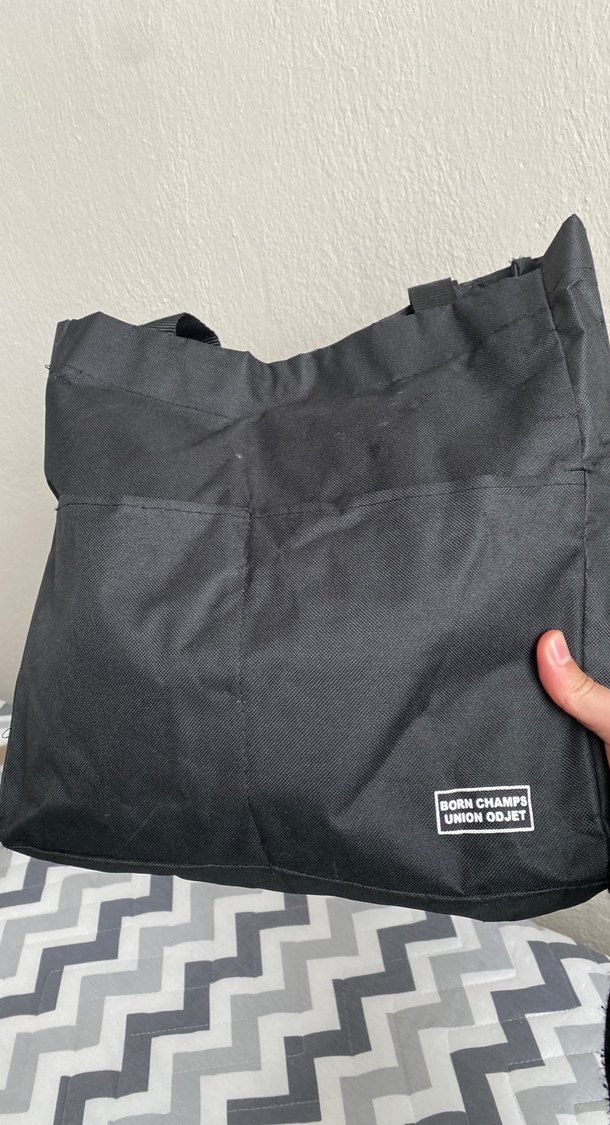 Fermuarlı Siyah Kadın El Çantası - Görsel 3