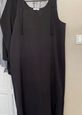 Siyah Kadın Salaş Uzun Elbise - Görsel 7