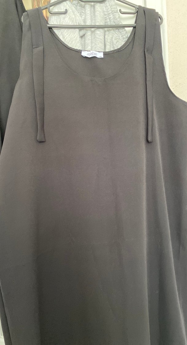 Siyah Kadın Salaş Uzun Elbise - Görsel 5