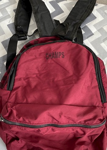 Bordo Fermuarlı Kadın Sırt Çantası - Görsel 2