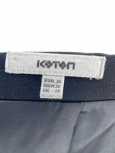 36 Beden siyah Renk Koton Mini Etek %70 İndirimli.