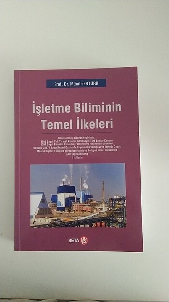 İşletme biliminin temel ilkeleri -Mümin Ertürk 
