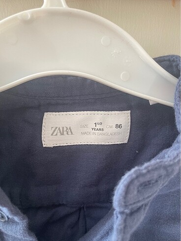 12-18 Ay Beden Zara erkek çocuk gömlek