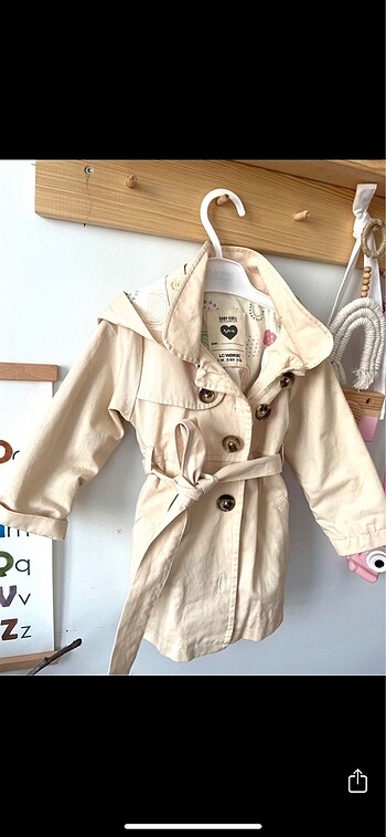 LC Waikiki Lcw kız bebek trençkot