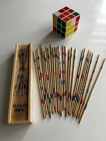  Mikado Spiel Zeka oyunu ve Rubik Küp