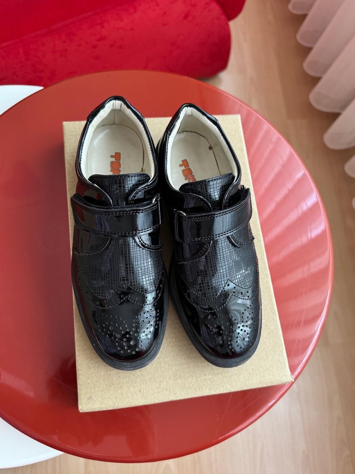 Erkek Çocuk 30 numara klasik siyah ayakkabı - Görsel 3