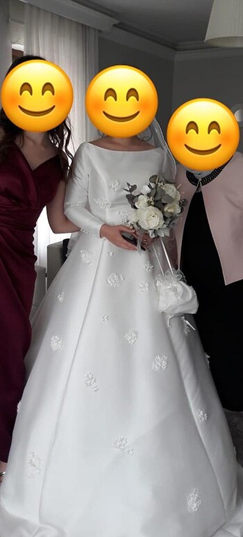 Mikado ipeği gelinlik (sıfır eksi bir saat) - Görsel 5