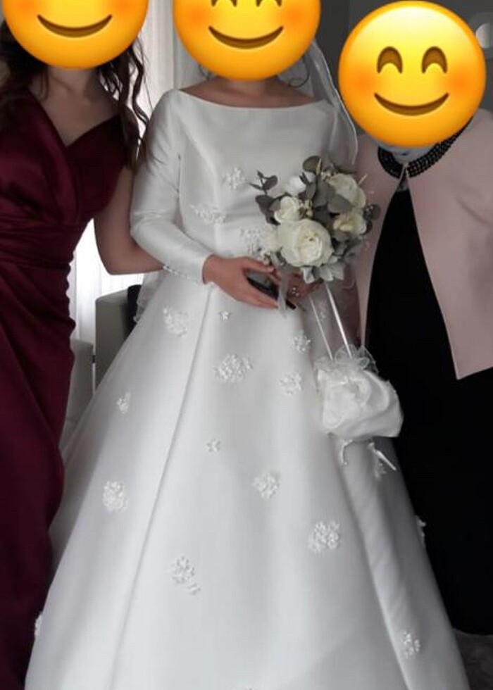 Mikado ipeği gelinlik (sıfır eksi bir saat) - Görsel 5