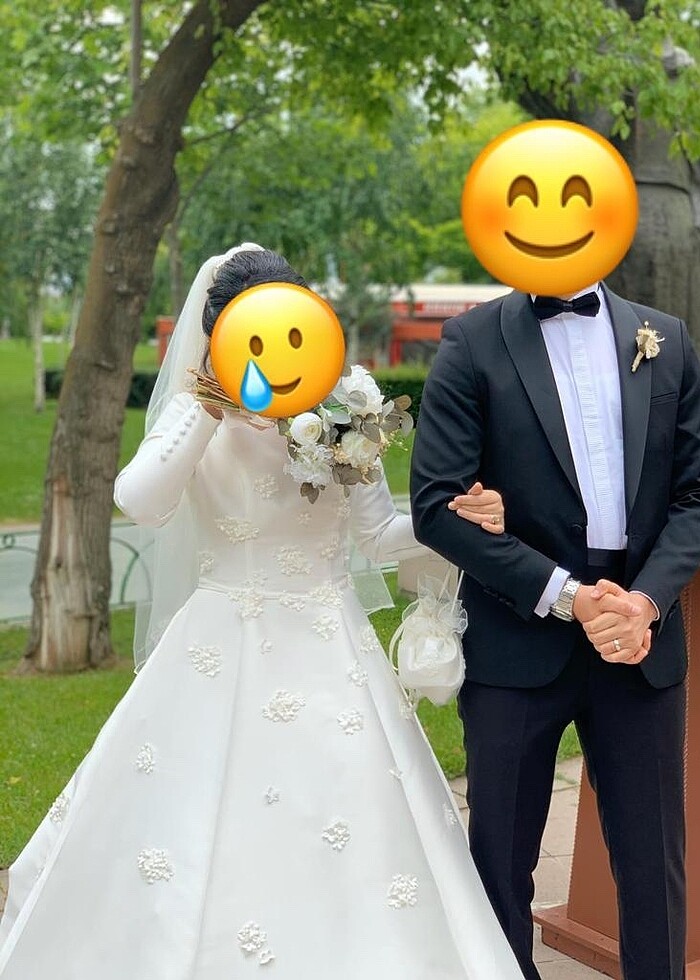 Mikado ipeği gelinlik (sıfır eksi bir saat) - Görsel 4