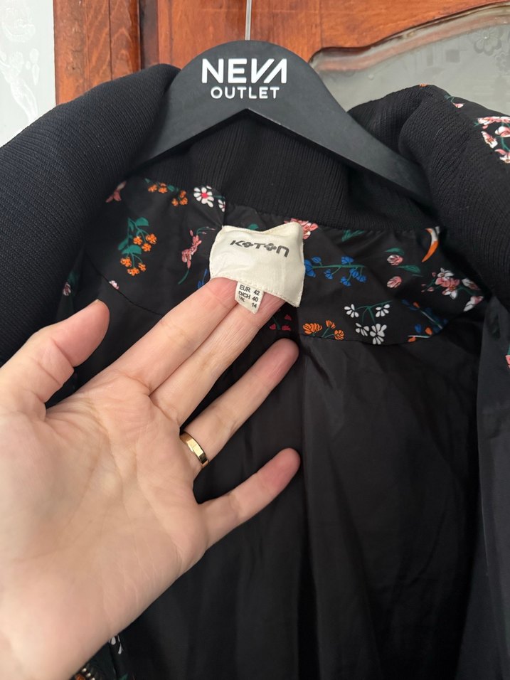 Desenli Kadın Midi Mont - Görsel 5