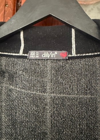 Düğmeli Siyah Kareli Midi Kadın Kaban - Görsel 4