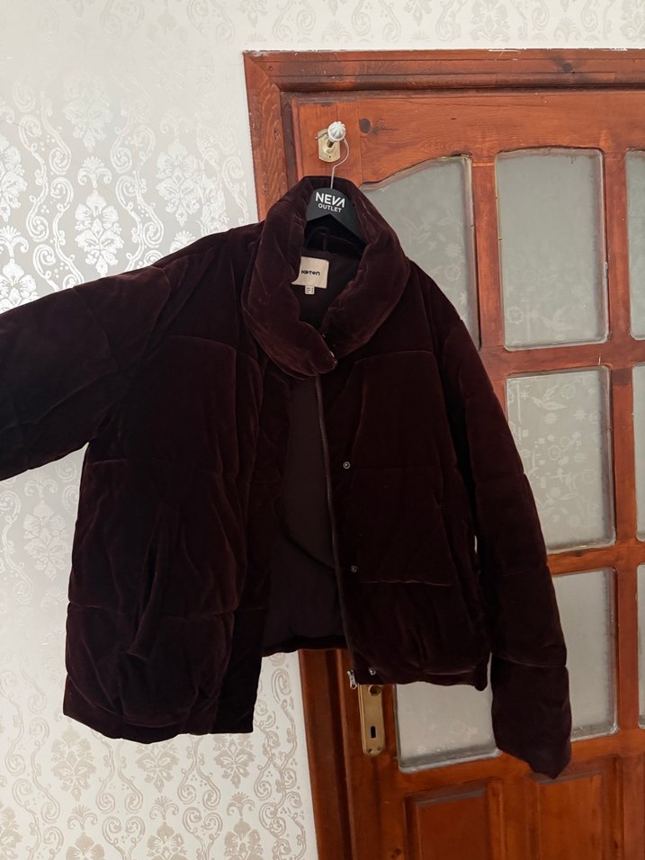 Kahverengi Kürklü Kadın Kışlık Mont - Görsel 3