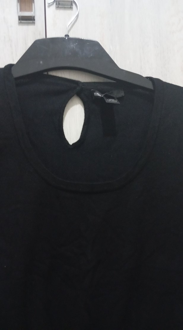 Siyah Kadın İnce Triko Kazak - Görsel 2