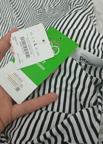 Zebra Desenli Yüksek Yakalı Hamile Bluzu - Görsel 4