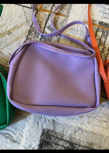 Pastel Renkli Deri Kadın Çapraz Çanta - Görsel 3