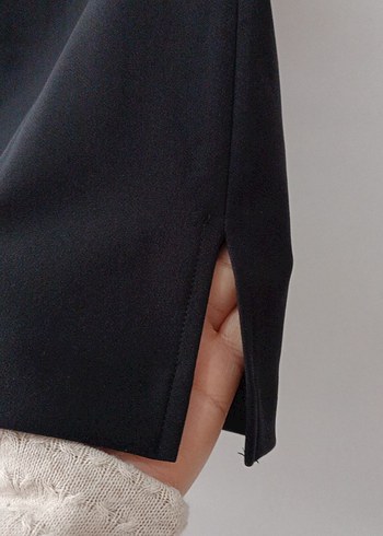 Siyah Midi Kalem Etek - Görsel 3