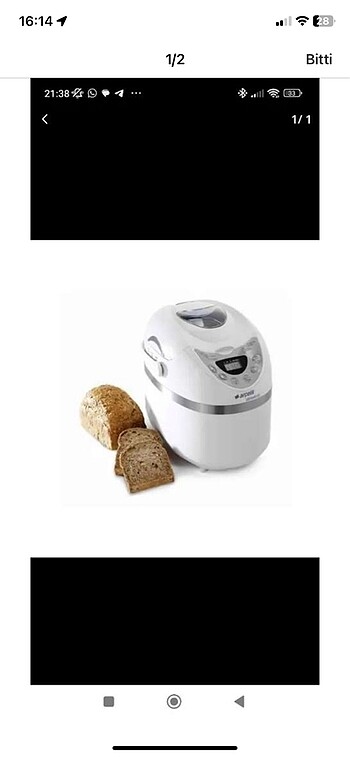 Arçelik ekmek yapma makinesi ve reçel yapma makinesi