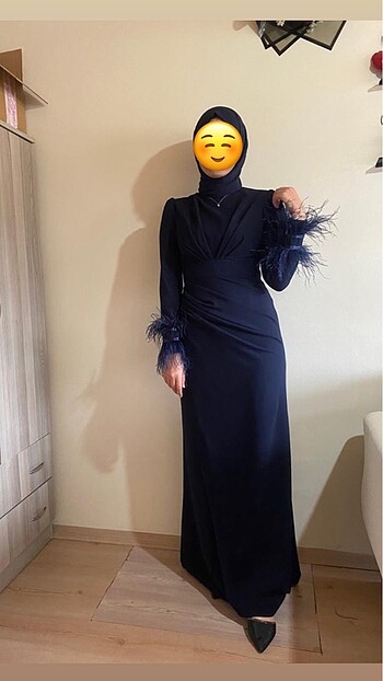 Çok şık duran uzun elbise