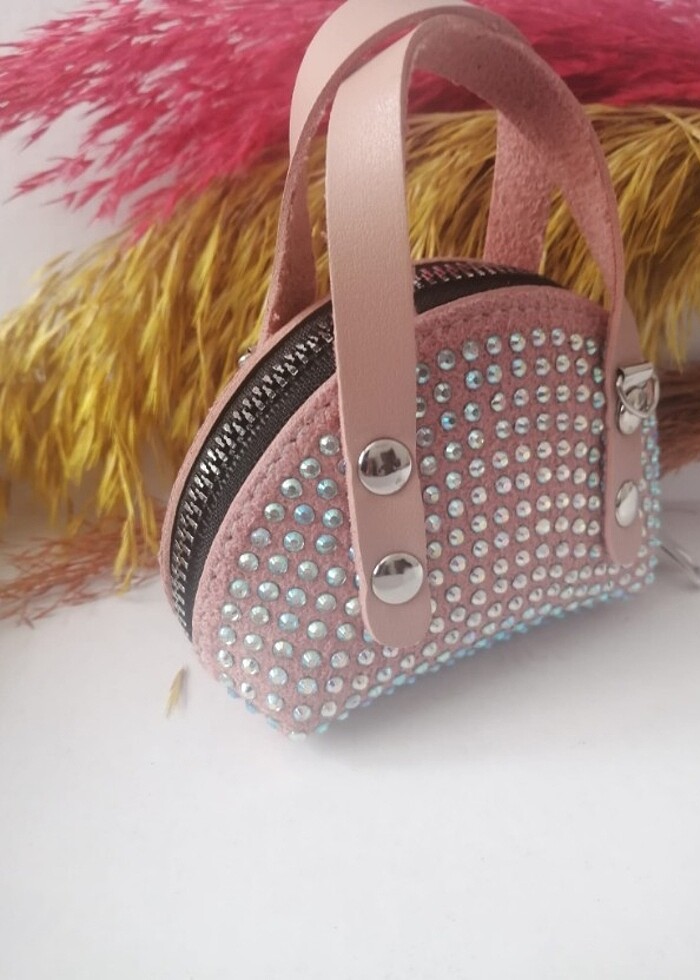 Mini taşlı çanta  - Görsel 3