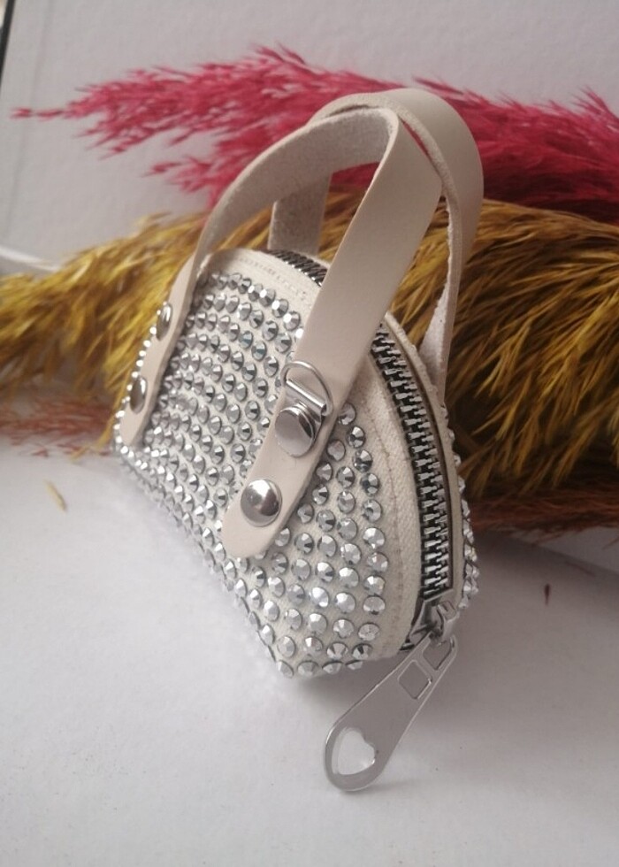 Mini taşlı çanta  - Görsel 2