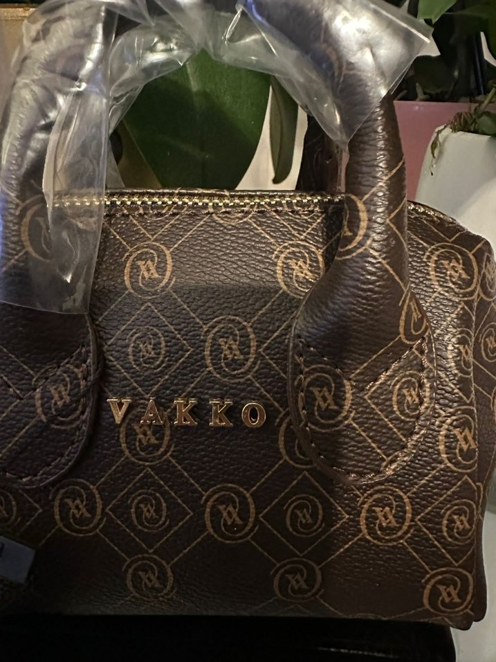 Vakko Kahverengi Deri Kadın Çanta - Görsel 4