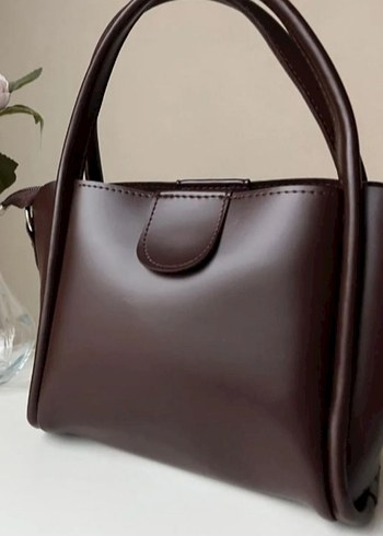 Siyah Deri Minimalist Kadın Çanta - Görsel 3