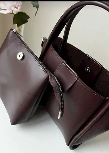 Siyah Deri Minimalist Kadın Çanta - Görsel 4