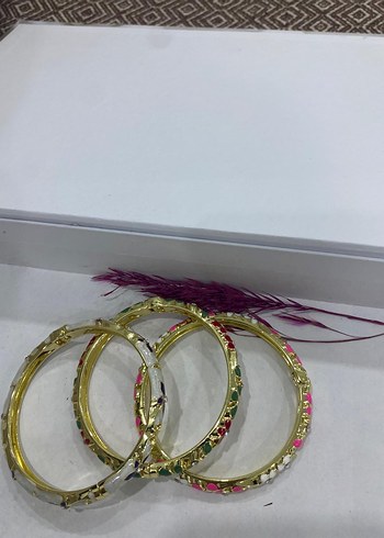 Renkli İşlemeli Boncuklu Bileklik Seti - Görsel 5