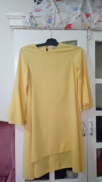 Sarı uzun tunik