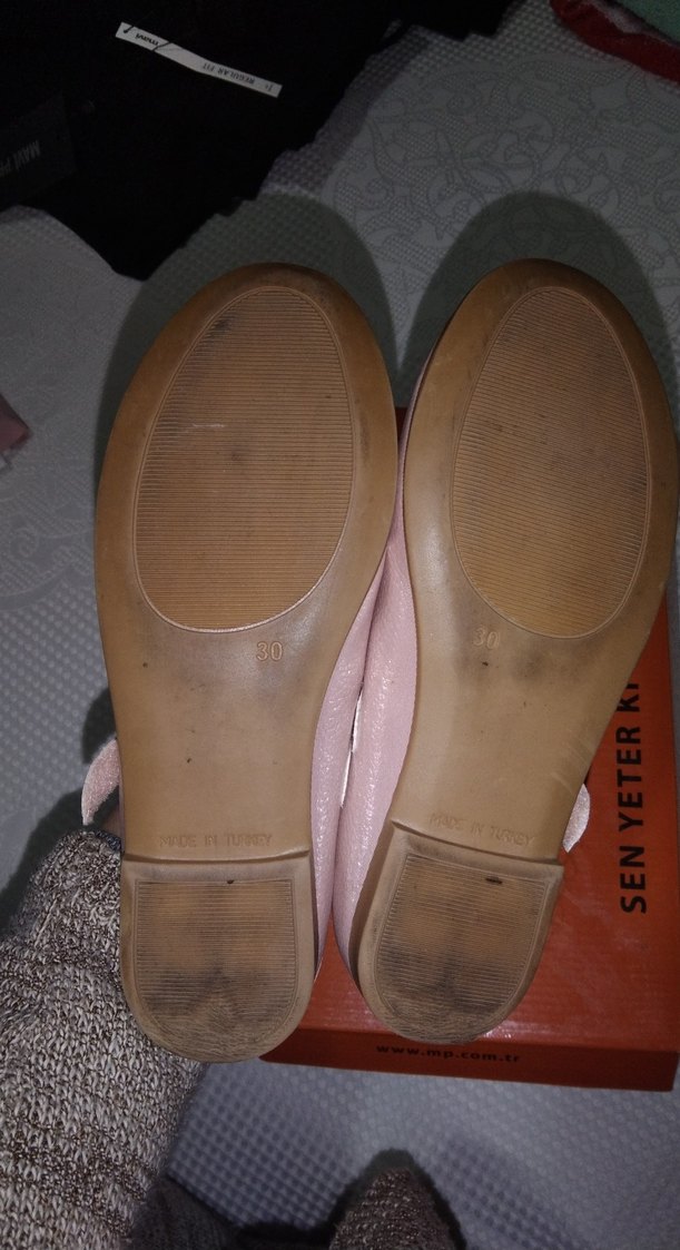 Kız Çocuk Pembe Parlak Tokalı Babet - Görsel 4