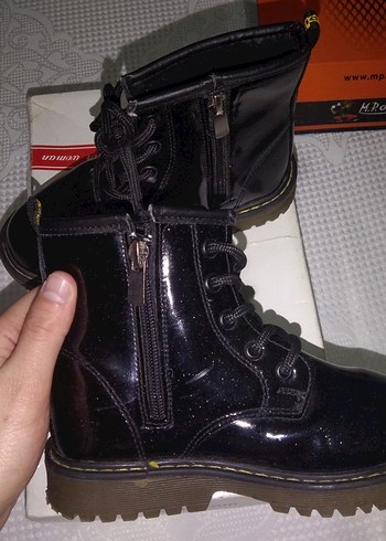 Siyah Rugan Rock Punk  çocuk Bot - Görsel 7