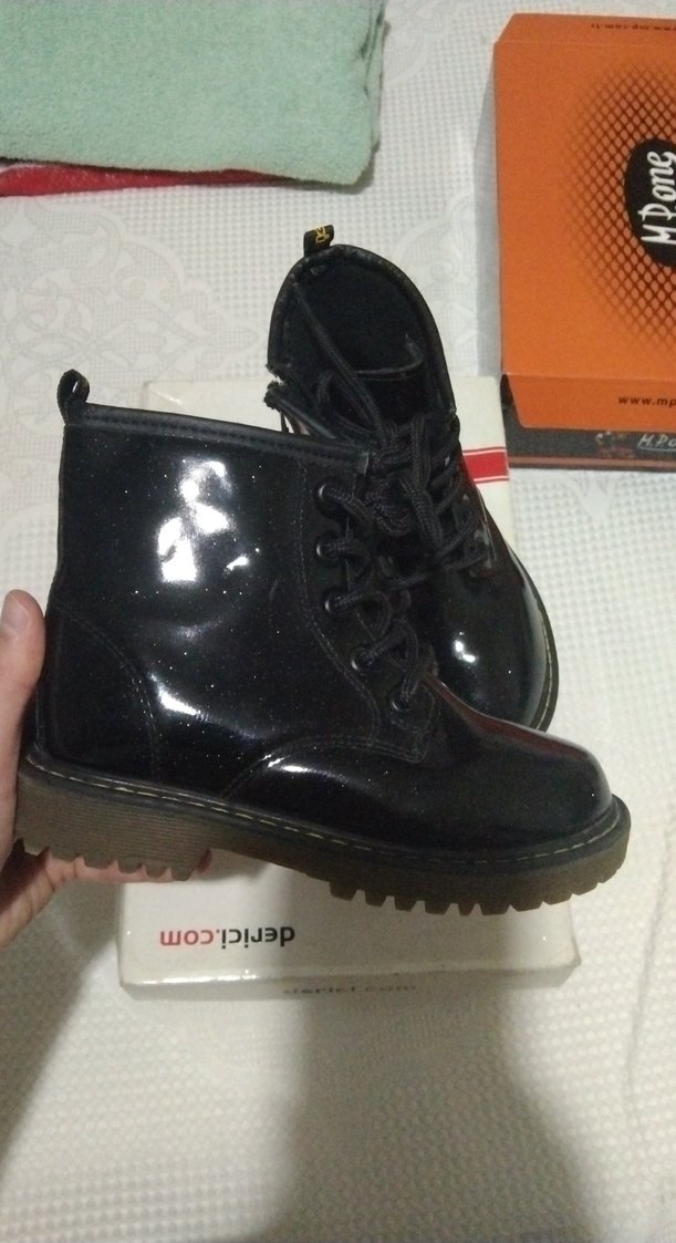 Siyah Rugan Rock Punk  çocuk Bot - Görsel 2