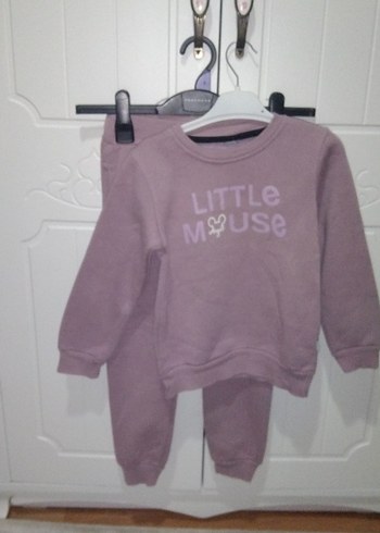 Kız Çocuk Mor Sweatshirt Bisiklet Yaka - Görsel 5